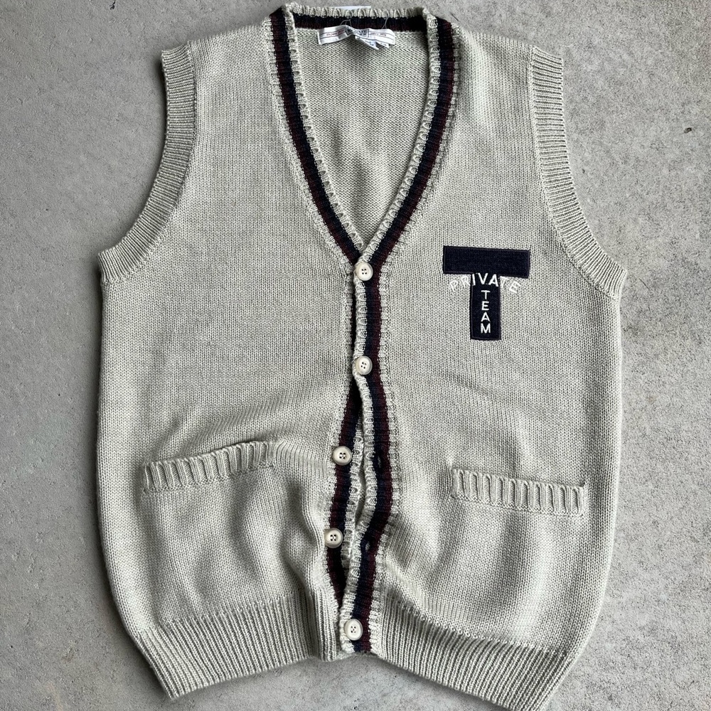 Gray Cardigan Sweater with Classic Knit Design